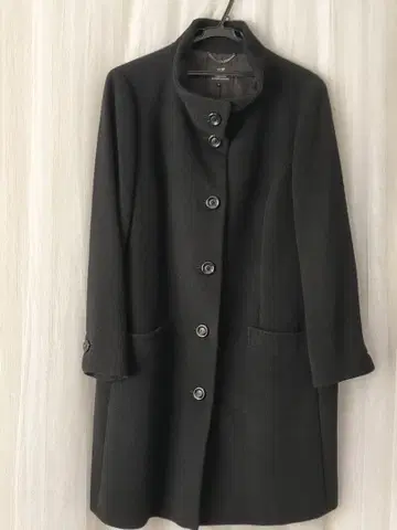 23구 빅 사이즈 블랙 버튼 코트