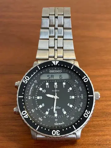 [ 컨디션 최상 ] SEIKO H357-5200 실버 웨이브