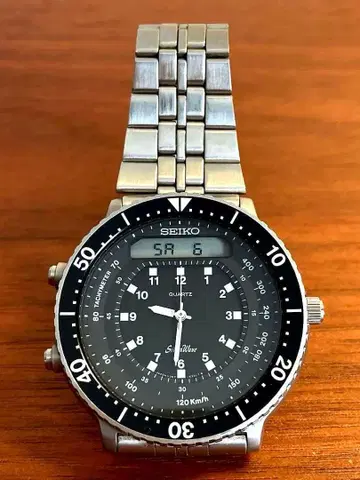 [ 특가 ] [ 컨디션 최상 ] SEIKO H357-5200 실버 웨이브