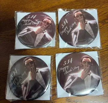 용과 같이 마지마 고로 생일 특전 캔뱃지