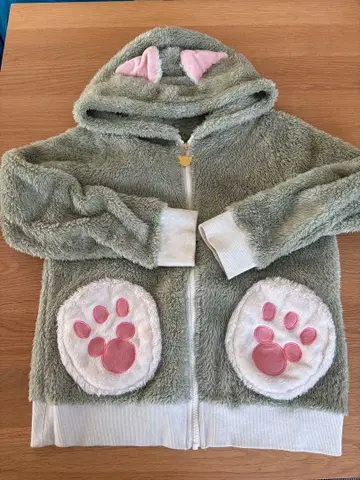 젤라토니 후드 부착 후드티 S 사이즈 그린