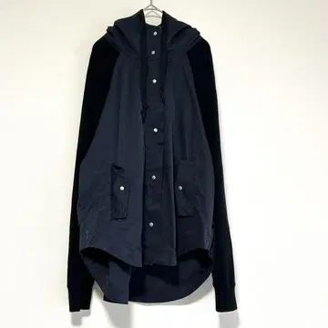 n0693 [케세모이] 자켓 도킹 소재 후디 풀 집업