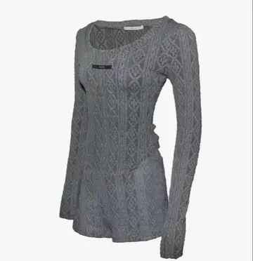 theredthread S cable knit ensemble gray