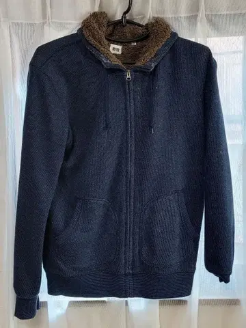 UNIQLO XL 네이비 플리스 후드티