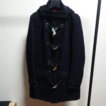 넘버44 0000 고급 더플 코트 울 헤링본 블랙