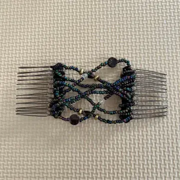 컴플렉스 비즈 더블 빗 스와로브스키 크리스탈 사용