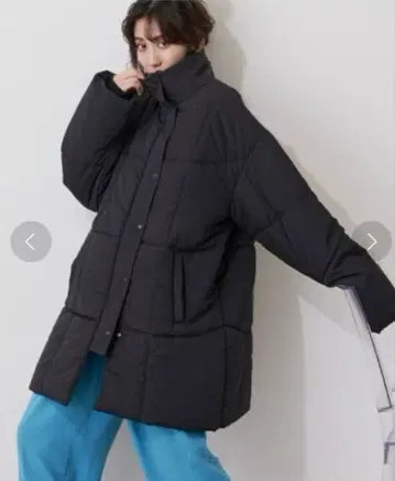 안티로자홀리데이 충전솜 스탠드 카라 코트