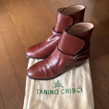 TANINO CRISCI 브라운 가죽 숏부츠