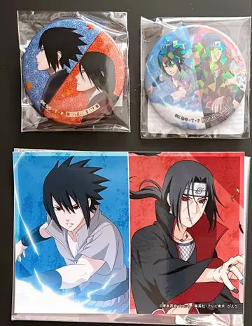 NARUTO 캔뱃지 브로마이드 사스케 이타치