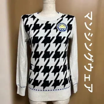 먼싱웨어 니트 올 패턴 골프웨어