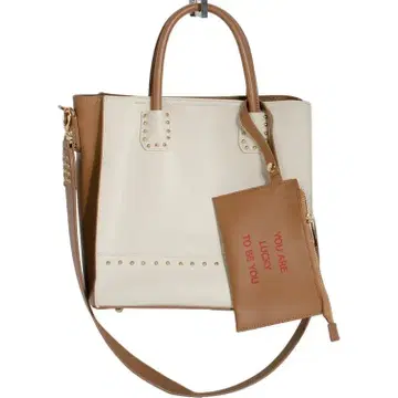 PECHINCHAR 파우치 포함 숄더백 베이지 스터드 야마다야