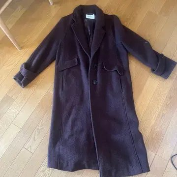 MOUSSY 브라운 롱 코트