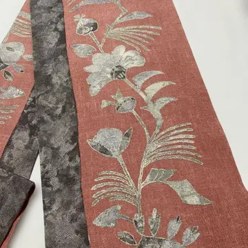 크레이프 원단 나고야 오비 순수 실크