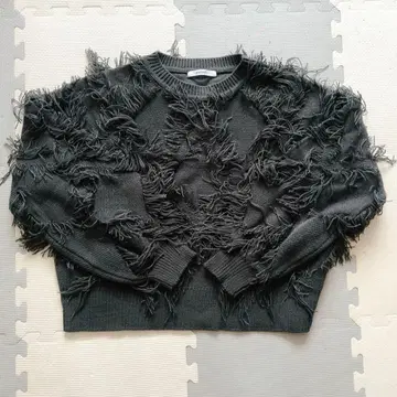 DISCOAT 그레이 니트 스웨터 F 사이즈