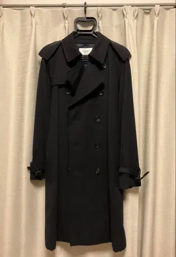 UNITED ARROWS 코튼 울 트렌치코트 네이비 일본제