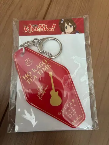 케이온 유이 모텔풍 아크릴 키링 히라사와 유이 방과후 티타임