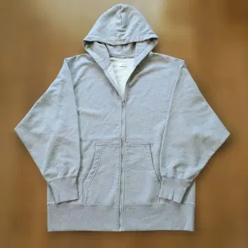 CIOTA 남성용 그레이 집업 후드티 사이즈 7