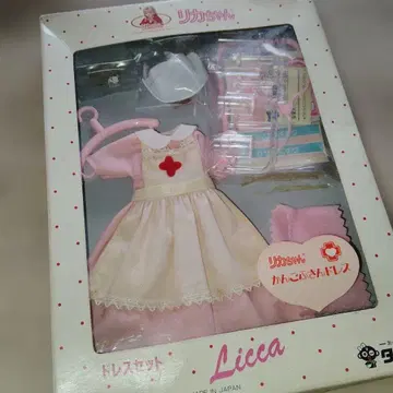 레트로 리카짱 간호사 드레스 세트