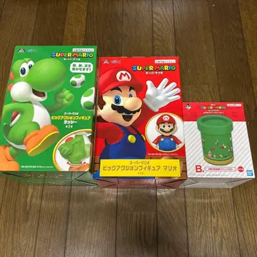 슈퍼 마리오 빅 액션 피규어 제일복권 토관 저금통