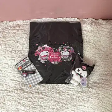 쿠로미 마스코트 컬렉션 Happy 복권 토트백 러버 키링