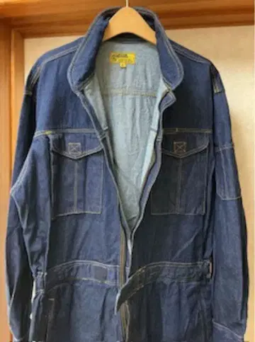 EVEN RIVER 오버롤 3L 다크 데님