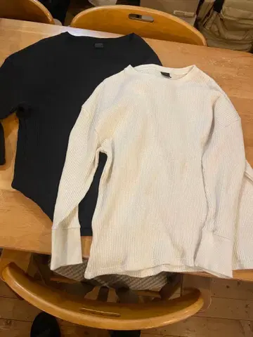 레어 Gohemp 헴프 긴팔 티셔츠 M 사이즈 2장 세트 와플 서멀