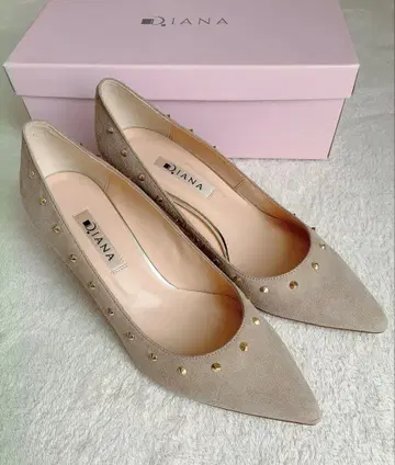[미사용 새상품] DIANA/스터드 펌프스 베이지 스틸레토