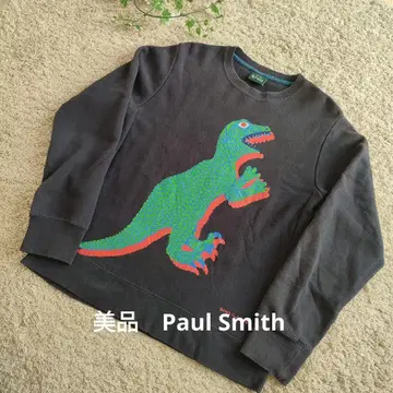 [새상품급] 폴스미스 맨투맨 다이너소어 공룡 로고 프린트 네이비 M