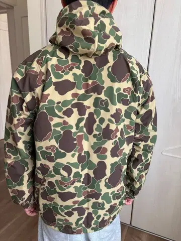 카모플라쥬 마운틴 파카 후드 부착