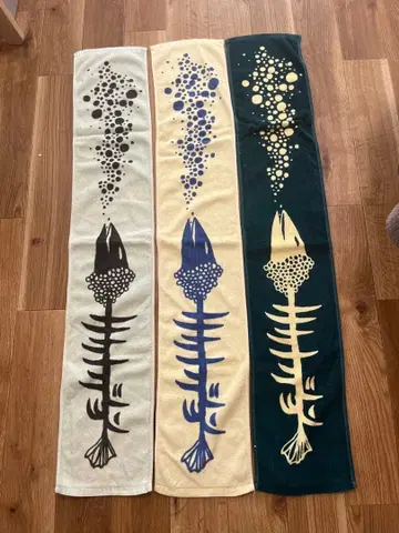 사카낙션 뼈 로고 머플러 타월 3개 세트