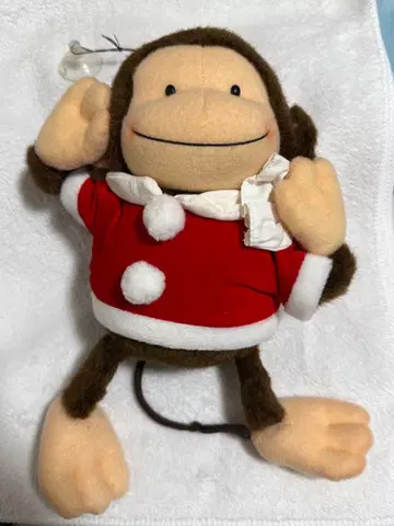 산애로우 원숭이 산타 봉제 인형 레트로 바나나 치피