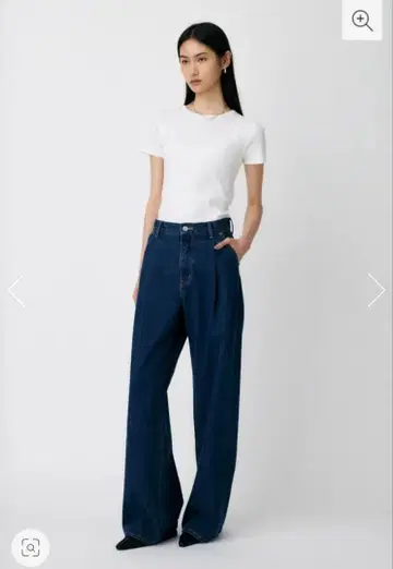 moussy TUCK WIDE STRAIGHT