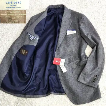 새상품 카노니코 카페 소호 테일러드 자켓 AB5 그레이 울