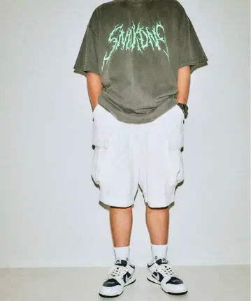 suniakadanshi CORDUROY CARGO SHORTS