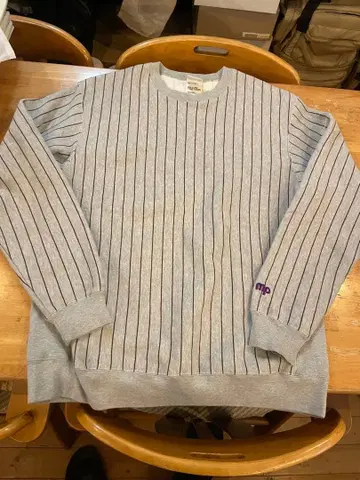 빅사이즈 MASTERPIECE 스트라이프 리버스위브 XL