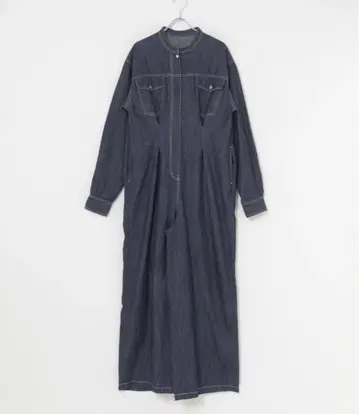 SENSE OF PLACE | 노카라 허리 턱 점프 수트