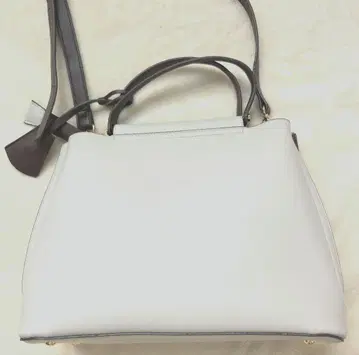 그레이 합성 피혁 숄더백