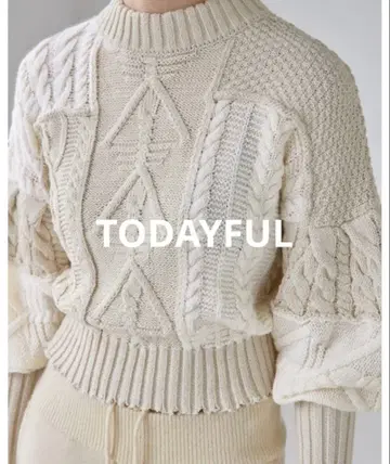 TODAYFUL 패치워크 니트