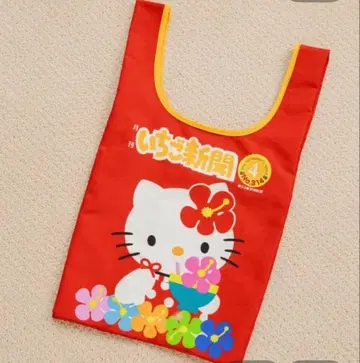 로리즈팜 딸기신문 키티 에코백