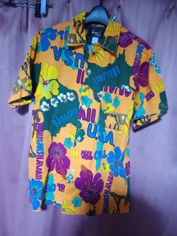 일품 컬러풀 하와이안 셔츠 일본제