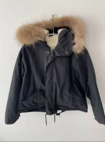 숏 기장 모즈 코트 보아 안감 라이너 포함