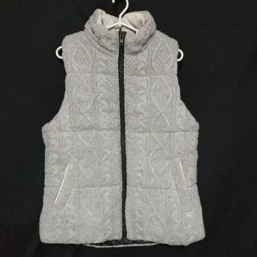 남성용 니트 베스트 그레이