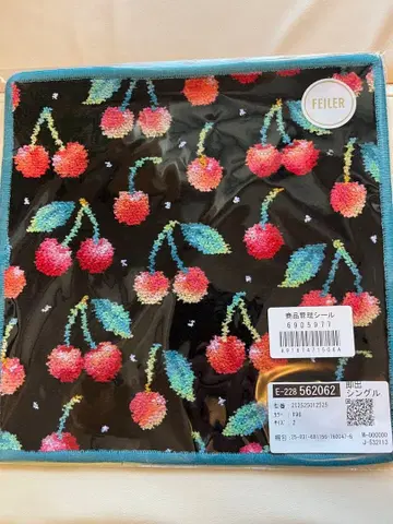 FEILER 페이러 체리 손수건 체리도트 라브라리