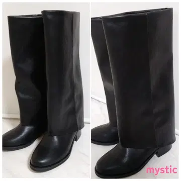 mystic 커버 부츠 정가 17600엔 블랙