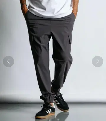 더퍼 라이트 분또 저지 소재 와이드 카고 팬츠 M