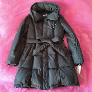 [ 미사용 택 포함 ] 블랙 다운 코트