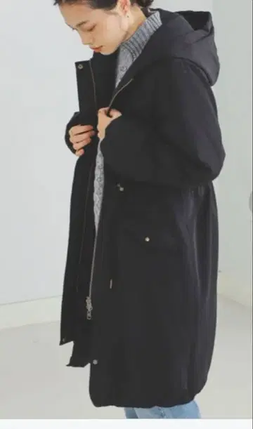 BEAMS HEART 2WAY 리버서블 다운 코트