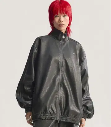 가죽 파이어버드 오버 사이즈 트랙탑 M adidas