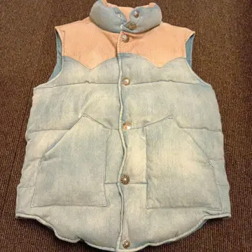 Ron Herman 16AW 론 헤르만 컨초 데님 다운 베스트 S