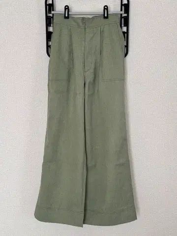 EDIST. CLOSET 와이드 팬츠 S 올리브 그린